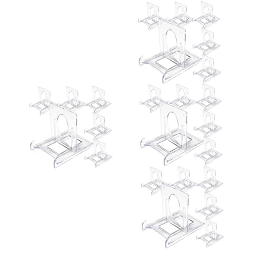 Lurrose 4 Sätze Spielkartenhalter Kartendeckhalter Staffelei Plattenhalter Klarer Präsentationsständer Ausstellungsständer Staffelei Sammelkartenanzeige Plastik Transparent 6 Stück * 4 von Lurrose