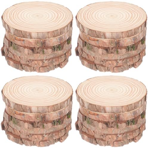 Lurrose 4 Sätze Untersetzer Aus Holz Protokoll Mittelstücke Leere Untersetzer Zum Basteln Baum Wald Naturholz Home Decor Unfertige Runde Holzscheibe Leere Holzscheiben Hölzern 6 Stück * 4 von Lurrose