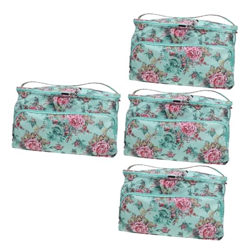 Lurrose 4 Stück Aufbewahrungsbeutel nähen Strickgarn Tasche die Einkaufstasche Nähkoffer Stickerei Werkzeugtasche Make-up-Organizer-Tasche Tasche aus Wollgarn Aufbewahrungstasche aus Wolle von Lurrose