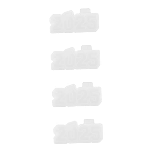 Lurrose 4 Stück Doktorhut-Anhänger Silikonform dekoration Schmuckanhänger Epoxid-Gießform Anhängerform Schlüsselbund Schlüsselanhänger liefern dekorative Epoxidform DIY-Form Kieselgel Weiß von Lurrose