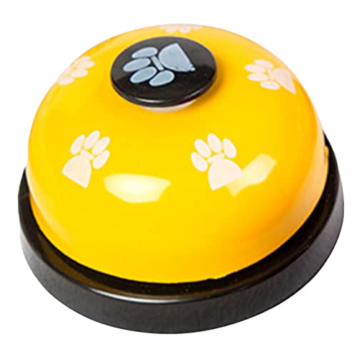 Lurrose 4 Stück Pet Training Mahlzeit Glocke Praktische Pressglocke Handglocke Schreibtisch Drücken Der Klingel Antwortglocke Für Bar Hotelpage Hunde Türklingel Spielrufglocke System Eisen von Lurrose