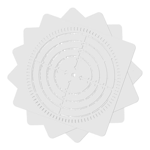 Lurrose 4 Stück Spinnennetz Vorlage Dekorative Mandala Punkt Schablonen Kompakte Mandala Punkt Schablonen DIY Mandala Punkt Schablonen Täglicher Bedarf An Mandala Punkt Vorlagen DIY von Lurrose
