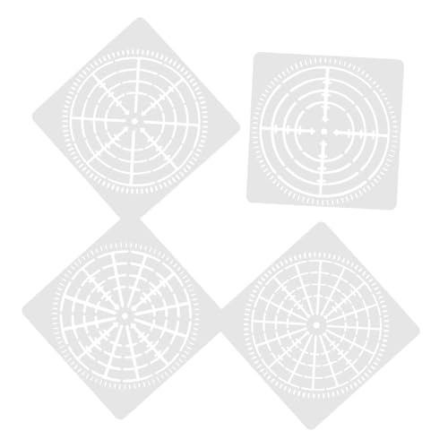 Lurrose 4 Stück Spinnennetz Vorlage Malschablonen Dekorative Schablonen Zarte Schablonen Zarte Mandala Punkt Vorlagen Kleine Mandala Punkt Vorlagen DIY Mandala Punkt Vorlagen von Lurrose