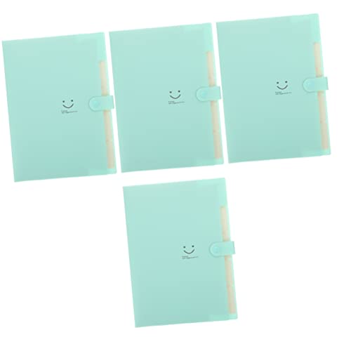 Lurrose 4 Stück a4 Ordner storage boxes aufbwahrungs-box han karteikasten ordnee Dateiorganisator Halter für Dokumentenordner büro zubehör Papier-Organizer-Halter Ordner erweitern pp Green von Lurrose