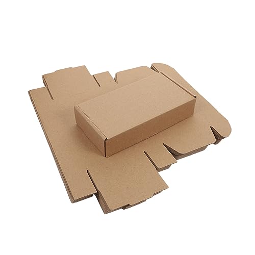 Lurrose 40 Stück Kartons Pappschachtel kleine Kartons aus Wellpappe aus Wellpappe Wellpappe-Schachteln lagercontainer Bastelboxen Paketboxen Papier von Lurrose