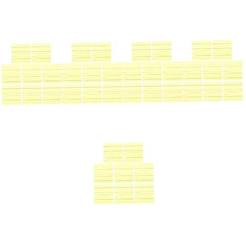 Lurrose 4000 Blatt Haftnotizen Farbige Etikettenaufkleber Logo-aufkleber Selbstklebendes Pad Notizblock-aufkleber Selbstklebender Notizblock Notizblöcke Pads Yellow Fluoreszierendes Papier von Lurrose