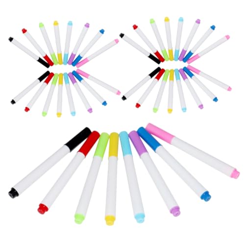 Lurrose 40St löschbarer Whiteboard-Marker Tragbare Whiteboard-Marker Kinder-Whiteboard whiteboard stifte kinder buntstifte für kinder Trockenlöschmarker für den Haushalt Whiteboard-Stifte von Lurrose