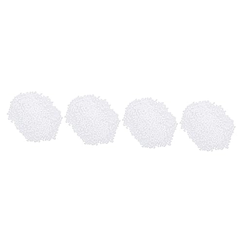 Lurrose 4Pcs 1 thermoplastischer Kristallton formbare falsche Perlen Bausatz Polyfill-Füllung Lufttrockener Ton zahnersatz prothese fake zähne Polymorphe Perle polymorphe Pellets Harz von Lurrose