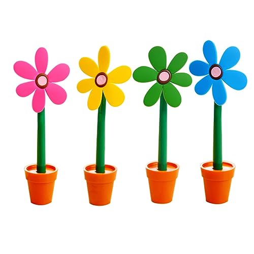 Lurrose 4Stücke Süße Sonnenblume Kugelschreiber Mit Kappe Für Studenten Neuheit Schreibwaren Für Schule Und Büro Grün Rosa Lurrose 4Stücke Süße Sonnenblume Kugelschreiber Mit Kappe Für Studenten Neuheit Schreibwaren Für Schule Und Büro Grün Rosa von Lurrose