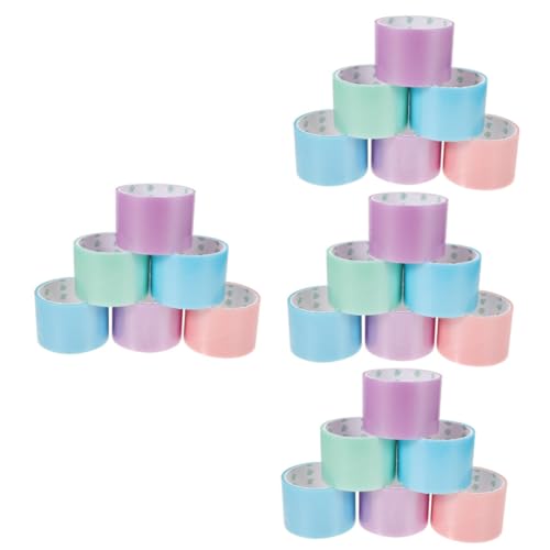 Lurrose 4sets Klebriges Ballband Farbiges Malerband Farbiges Abdeckband Fußballband Decompression Toy Farbiges Klebeband Farbiges Band Diy Bunte Bälle Bänder Hoch 6rolls*4 von Lurrose