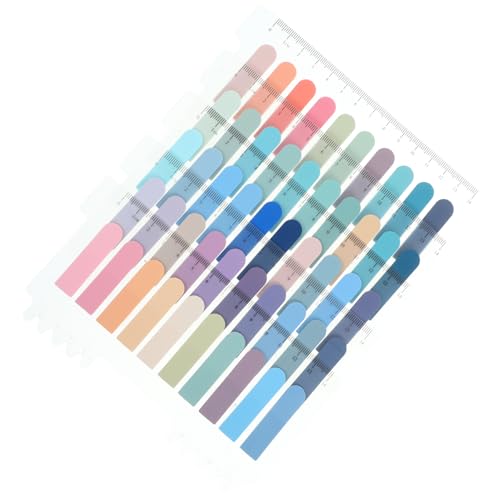 Lurrose 5 Blatt Notizpapier Marker Lesezeichen Pastell Textmarker Notizen Haftnotizen Index Etiketten Buchregister Haftnotizen Aufkleber Indexregister Haftflaggen Register von Lurrose