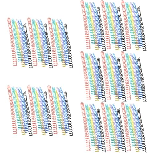 Lurrose 5 Sätze Bindungsring Loseblatt-bindestreifen Ringordner Für Lose Blätter D-ring Buchbinderinge Spiralbindung Loseblatt-notizblockringe Notizbuch-binderringe Plastik 18 Stück * 5 von Lurrose