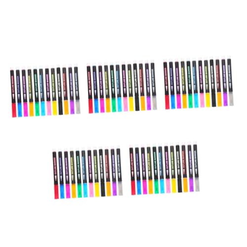 Lurrose 5 Sätze Handkonto-text Marker Kuchenschale Tassen Kuchenschale Pappbecher Backpapierbecher Leuchtmarker Set Notizbuch Marker Glitzermarker Markierungen Masse Plastik 12 Stück * 5 von Lurrose