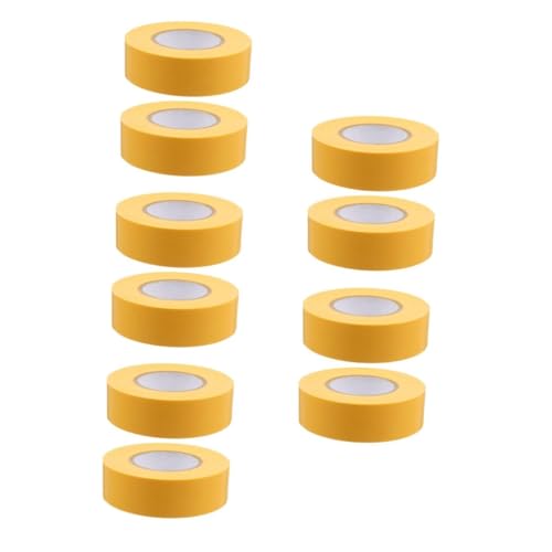 Lurrose 5 Sätze Kein Klebeband Absperrband Farbiges Packband Dünnes Markierungsband Dekoratives Klebeband Gelbes Markierungsband Werkzeug Markieren Dekorationsband Pvc Yellow 2 Stück * 5 von Lurrose