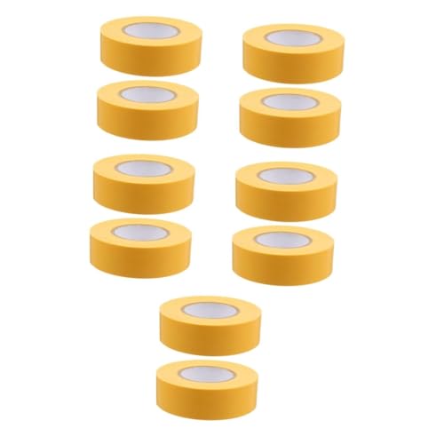 Lurrose 5 Sätze Kein Klebeband Werkzeug Markieren Gelbes Markierungsband Farbiges Markierungsband Dünnes Markierungsband Klebeband Markieren Farbiges Packband Pvc Yellow 2 Stück * 5 von Lurrose