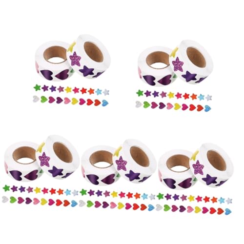 Lurrose 5 Sätze Kleine Hochzeitsaufkleber Stickers for Sticker Für Kleine Klebeetiketten Versandetiketten Buchstaben Aufkleber Hochzeitsdeko Abdichtende Aufkleber 2 Rollen * 5 von Lurrose