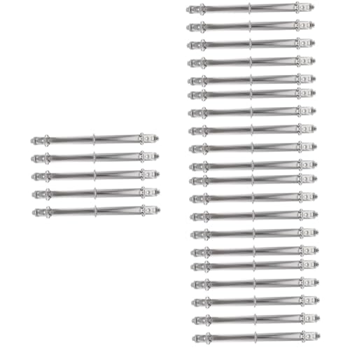 Lurrose 5 Sätze Mappe Große Ordner Lochringe Runde Hefter Planerordner Mechanismus-binder Bausatz Aktenordner Diy Binder Ringe Bindende Rückenkämme Bindekämme Weißnickel Silver 5 Stück * 5 von Lurrose