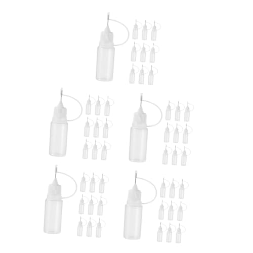 Lurrose 5 Sätze Nadel Leere Leimflasche Squeeze Flasche Spitz Zulaufende Plastikflaschen Plastiktropfer Zusammendrückbarer Tropfer Aus Kunststoff Transparent Pp 10 Stück * 5 von Lurrose