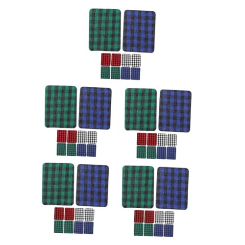 Lurrose 5 Sätze Plaid Patch Enaskv Tischsets Karierte Küchentücher Bauernhoftiere Kinderzimmer Karierte Kaffeematte Schwarze Tischsets Kinderzimmerartikel 12 Stück * 5 von Lurrose