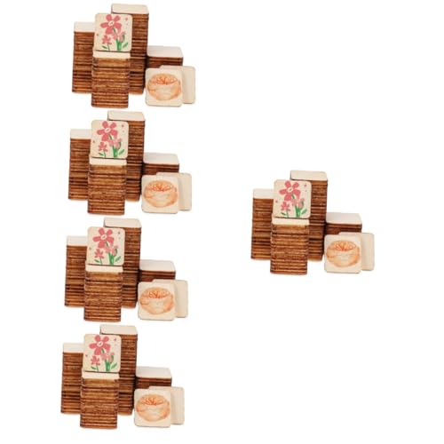 Lurrose 5 Sätze Quadratische Unvollendete Holzstücke Quasten Für Schlüsselanhänger Unvollendete Gemäldescheibe Holzrohlinge Zum Basteln Holzquadrate Buchsbaum Beige 300 Stück * 5 von Lurrose