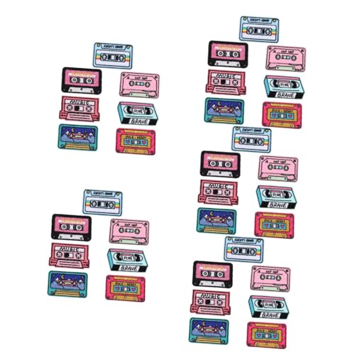 Lurrose 5 Sätze Stickereiflecken Dekorative Flicken Zum Aufbügeln Mantelflicken Austauschbare Hutaufnäher Abriebfeste Kleidungsflicken Cartoon-mantel-patches Polyester 7 Stück * 5 von Lurrose