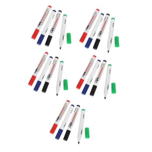 Lurrose 5 Sätze Whiteboard Stift LED Nachtlicht Schulbedarf Marker Leicht Löschbare Whiteboard Marker Tragbare Düsen Leicht Löschbare Marker Löschbare Marker Für Whiteboard 4 Stück * 5 von Lurrose