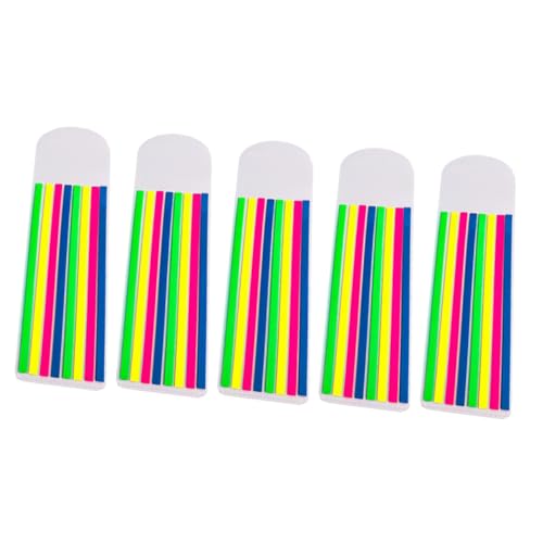 Lurrose 5 Sätze durchscheinende Haftnotiz bookmarks markers Registerkarten-Aufkleber Textmarker für die Seite fluoreszierende Notizbuch-Tabs fluoreszierende Satzmarkierungen das Haustier von Lurrose