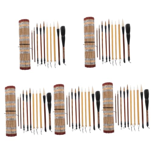 Lurrose 5 Sets Chinesischer Kalligraphie Pinsel Punkt Schwarzstift Stifte Marker Tintenstifte Malpinsel Zubehör Traditioneller Kalligraphie Pinsel Zeichnen Chinesischer von Lurrose