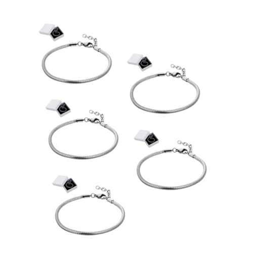 Lurrose 5 Sets Schlangenknochen Armband Schlangenarmband Für Damen Schlangenketten Armbänder Für Die Schmuckherstellung Bettelarmbänder Für Schlangenkette Bettelarmband Armbänder Aus von Lurrose