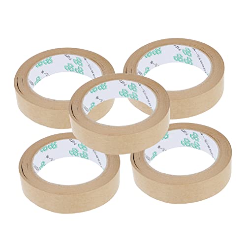 Lurrose 5 Stk Klebeband Aus Kraftpapier Kaninchen-serviettenringe Verpackungs Band Abdichtendes Papierband Wetterfestes Klebeband Zerreißbare Verpackungsbänder Braunes Papierband Kraftband von Lurrose