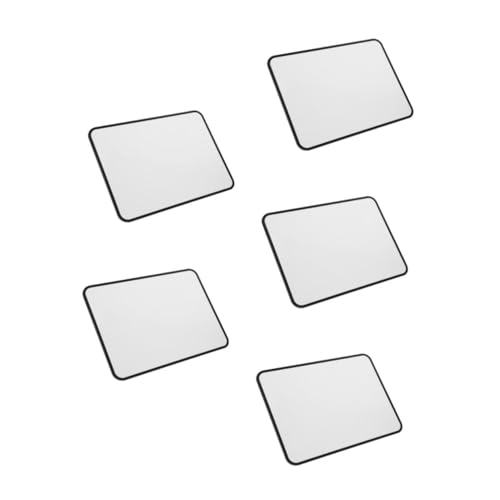 Lurrose 5 Stück Doppelseitige Kleine Whiteboard Notizblöcke Mini Whiteboard Kleine Whiteboard Notizblöcke Desktop Whiteboard Mini Trockenlöschtafel Magnetische Trockenlöschtafel von Lurrose