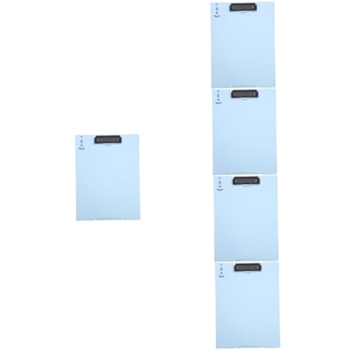 Lurrose 5 Stück Schreibtafel Pad Papier Klemmbrett Profil Klemmbrett Dokumentenhalter Clip Arzt Klemmbrett Medizinisches Klemmbrett Büro Schreibtafel Klemmbrett Schreibblock von Lurrose