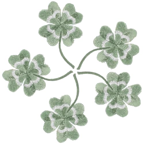 Lurrose 5 Stück Vierblättrige Graspaste Blumenaufnäher St Patricks Day Accessoires Kleeblatt Bestickter Aufnäher Grün DIY Vierblättriger Aufnäher Hat Mantel Hut Zubehör Kleidung Stoff Lurrose 5 Stück Vierblättrige Graspaste Blumenaufnäher St Patricks Day Accessoires Kleeblatt Bestickter Aufnäher Grün DIY Vierblättriger Aufnäher Hat Mantel Hut Zubehör Kleidung Stoff von Lurrose