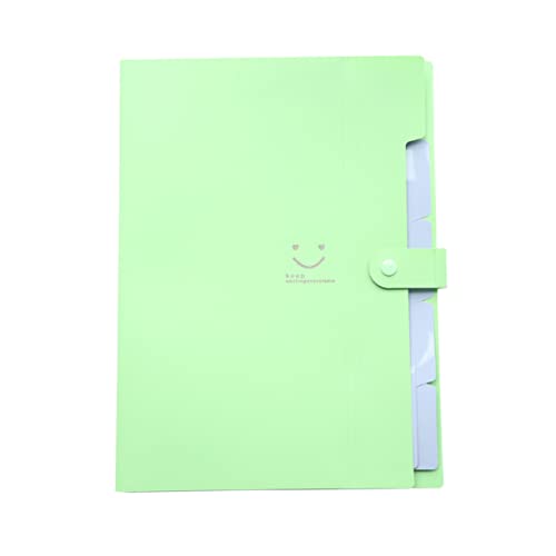 Lurrose 5 Taschen Expanding File Folder A4 Dokumentenorganizer Mit Druckverschluss Für Büro Und Schule Vielseitige Aktenmappe Für Papierunterlagen Und Dokumente von Lurrose