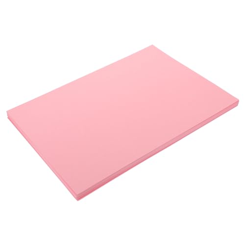 Lurrose 50 Blatt A4-Farbkarton kreativpapier paketpapier painting paper drawing paper packpapier Gel-Druckplatte Briefpapier leere Karten Spiegelkarte Kunstkartenpapier Bastelmaterial Rosa von Lurrose