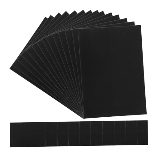 Lurrose 50 Blatt Bastelpapier zum Selbermachen kreativpapier karten kraftpapier plotterpapier craft paper bastel karton Bastelmaterial schwarze A3-Karte DIY-Papiere Zeichenpapier Black von Lurrose