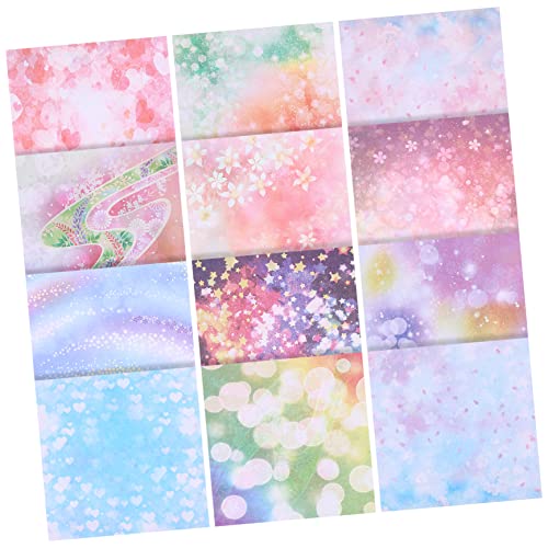 Lurrose 50 Blatt Papier basteln für bastelmaterial für school supplies handwerkskunst craft paper schulmaterial Pastellfarbener Karton Origami-Kit Pastellkarton für Kunst von Lurrose