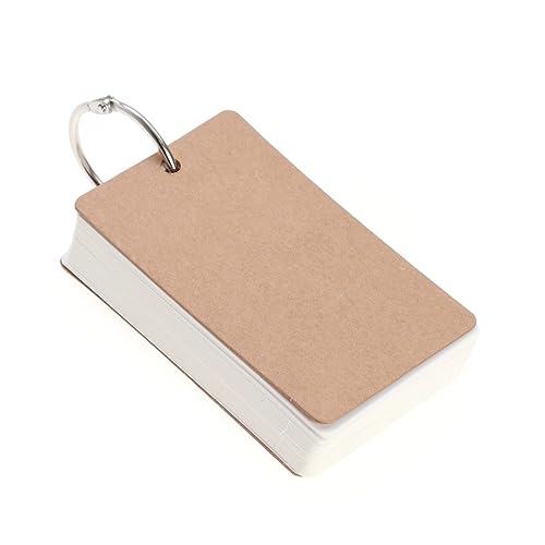 Lurrose 50 Lernkarten einfache Flip-Flash-Karten Memo-Kratzblöcke Karteikarten zum Lernen DIY-Gruß Notiz bookmarks book marks merkzettel Grußkarte rekorde Index-Aktie Lesezeichen Weiß von Lurrose