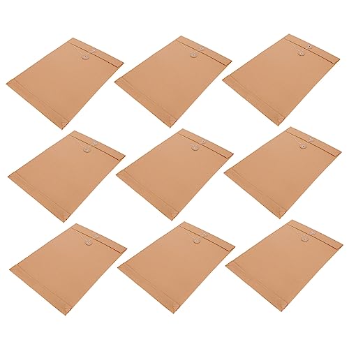 Lurrose 50 Stück Dokumenten Tragetasche Kraftpapier Umschläge Kraftpapier Portfolio Papierordner Ablage Dokumenten Organizer A4 Gebotstasche Papier Organizer Pergament Umschläge von Lurrose