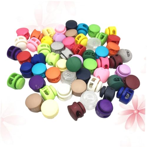 Lurrose 50 Stück Federschnurverschluss Toggle-stopper-clip Bunte Kordelstopper Federknopf Schnurverschlüsse Mit Kordelzug Kordelzugstopper Einstellschnalle Spring Stop Toggle Stopper von Lurrose