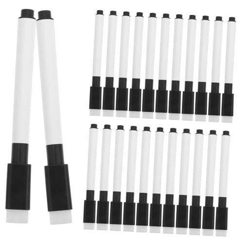 Lurrose 50 Stück Kreative, Trocken Abwischbare Stifte Zeichenstifte Trockener Löschstift Praktische Trocken Abwischbare Marker Trocken Abwischbare Marker Mit Feiner Spitze Schale Pp Black von Lurrose