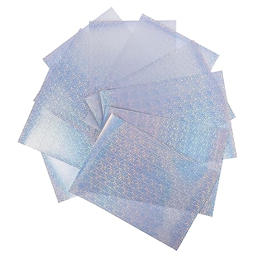 Lurrose 50 Stück Regenbogen-druckpapier Wasserfeste Premium-fotopapiere Regenbogen-vinyl Farbiges Druckerpapier Holografischer Regenbogenkleber Aufkleberpapier Bunte Aufkleber Das Haustier von Lurrose