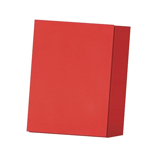 Lurrose 50 Stück Rotes Origami Wellpapier Farbige Pappe Leeres Kalligraphiepapier DIY Pappe Kinderpappe Verdickte Pappe DIY Malkarton Pappe Für Kinder von Lurrose