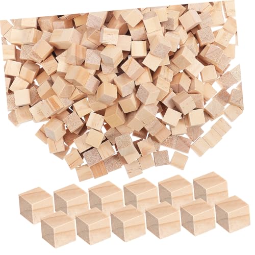 Lurrose 500 Stk Kiefernholzblöcke Holzquadrate Holzklötze Zum Basteln Holzwürfel Würfel Bauen Bastelwürfel Aus Holz Zentimeter Würfel Unfertige Holzblöcke Holzbausteine Hölzern von Lurrose