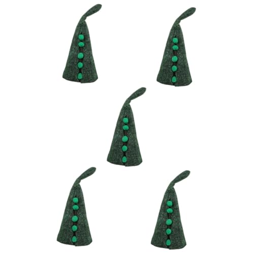 Lurrose 5St Erbsenhut Kostümzubehör Kostümhut kopfschmuck Vielseitiger Hut Lustige Hut Halloween-Hut für Party-Kostüm-Requisite Halloween-Cosplay-Kostüm gefühlt Olive Green von Lurrose