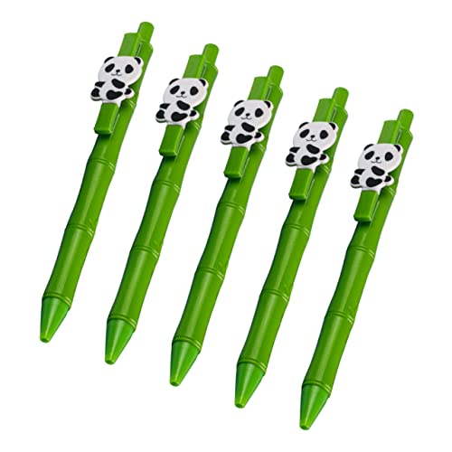 Lurrose 5St Panda-Stift schreibkladde kugelschreiber Schreibgel Stift ballpoint pen Dekorativer Stift Druckschreiber Tier-Gel-Tintenstift Stift für Kinder kreativer Gelstift Abs von Lurrose