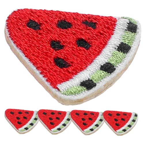 Lurrose 5St Stickaufkleber Blumenaufnäher für Kleidung Strassapplikation funkeln Gel Flicken nähen kinderkleider kinderkleidung Applikation Wassermelone gestickter DIY-Patch Stickgarn von Lurrose