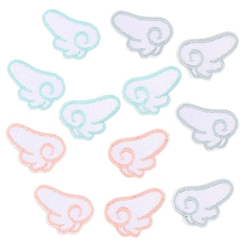 Lurrose 6 Paare Gestickter Stoffaufnäher Stickaufkleber Kleiderstoffaufkleber Hemdaufnäher kinderkleider kinderkleidung textilien kinderschuh aufkleber dekorative Patch-Aufkleber Colorful von Lurrose