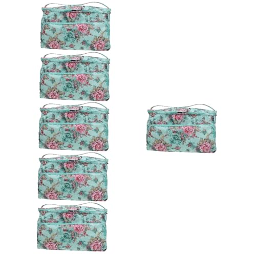 Lurrose 6 Stk Aufbewahrungsbeutel Nähen Kosmetik-organizer-tasche Garn Zum Häkeln Quadratische Einkaufstasche Make-up-reise-organizer-tasche Gehäkelte Aufbewahrungstasche 600d Oxford-stoff von Lurrose