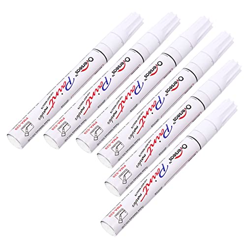 Lurrose 6 Stück Malstift Auto Markierstift Tragbare Stifte Zum Entfernen Von Kratzern Autolack Pflegestift Auto Scratch De-mark-stift Reparaturwerkzeug Für Autolacke Stifte Zeichnen Weiß von Lurrose